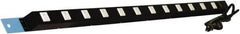 Proline - Workbench & Workstation Power Bar - 2" Deep, Use with 72" Proline Bench - Eagle Tool & Supply