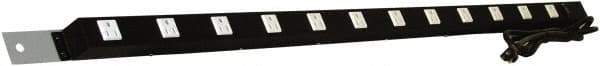Proline - Workbench & Workstation Power Bar - 2" Deep, Use with 60" Proline Bench - Eagle Tool & Supply