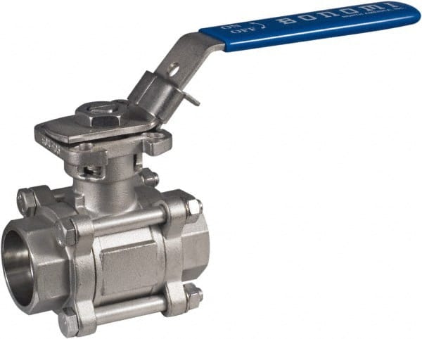 BONOMI - 1" Pipe, Full Port, Stainless Steel Ball Valve - Exact Industrial Supply