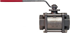 BONOMI - 2" Pipe, Full Port, Stainless Steel Steam Service Ball Valve - Exact Industrial Supply