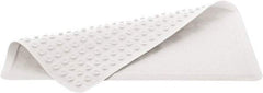 Rubbermaid - 28" Long x 16" Wide, Rubber Plumbed Wash Station Bath Tub Mat - White Matting - Eagle Tool & Supply