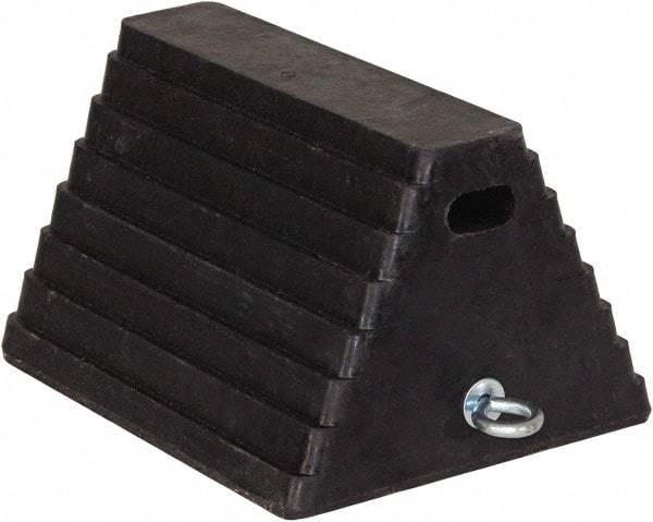 Buyers Products - 10" Wide x 6" High x 8" Deep, Rubber Wheel Chock - Eagle Tool & Supply