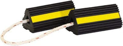 Buyers Products - 4" Wide x 8" High x 4" Deep, Rubber Wheel Chock - Eagle Tool & Supply