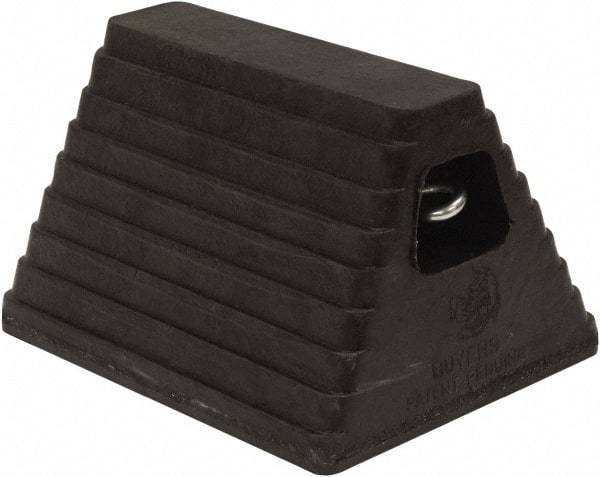 Buyers Products - 10" Wide x 6" High x 8" Deep, Rubber Wheel Chock - Eagle Tool & Supply