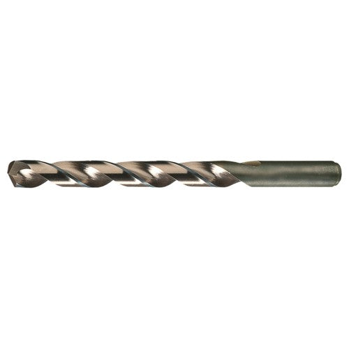 #14 RHS / RHC HSS-CO 8% (M42) 135 Degree Split Point Heavy Duty Cobalt Drill - Straw / Gold Oxide - Exact Industrial Supply