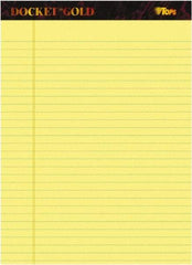 TOPS - 50 Sheet, 11 x 17", Legal/Wide (Style) Perforated Style Ruled Pads - Canary - Eagle Tool & Supply