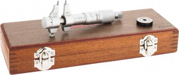 SPI - 0.2 to 1.2", Mechanical Inside Micrometer - 0.001" Graduation, 0.0001" Accuracy, Ratchet Stop Thimble - Eagle Tool & Supply