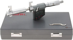 SPI - 3 to 4" Range, 0.00005" Resolution, Ratchet Stop Thimble, Electronic Inside & Tubular Micrometer - Eagle Tool & Supply