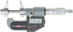 SPI - 0.2 to 1.2" Range, 0.00005" Resolution, Ratchet Stop Thimble, Electronic Inside & Tubular Micrometer - Eagle Tool & Supply