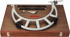 SPI - Electronic, 12 to 16 Range, Carbide Face Interchangeable Anvil Micrometer - 0.0004" Accuracy, 0.00005" Graduation - Eagle Tool & Supply