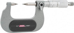 SPI - 1 Inch, Ratchet Stop, Mechanical Point Micrometer - Accurate up to 0.0001 Inch, 30° Point Angle - Eagle Tool & Supply