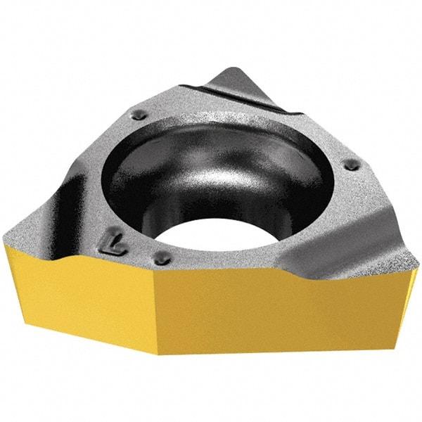Iscar - WBGT520 L Grade IC830 Carbide Turning Insert - TiAlN/AlTiN/TiN Finish, 80° Trigon, 3.97mm Inscr Circle, 1.59mm Thick, 0.2mm Corner Radius - Eagle Tool & Supply