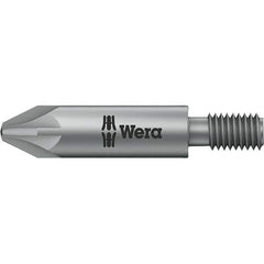 Wera - 5mm Drive, #2 Pozidriv Screwdriver Bit - 1-3/8" OAL - Eagle Tool & Supply