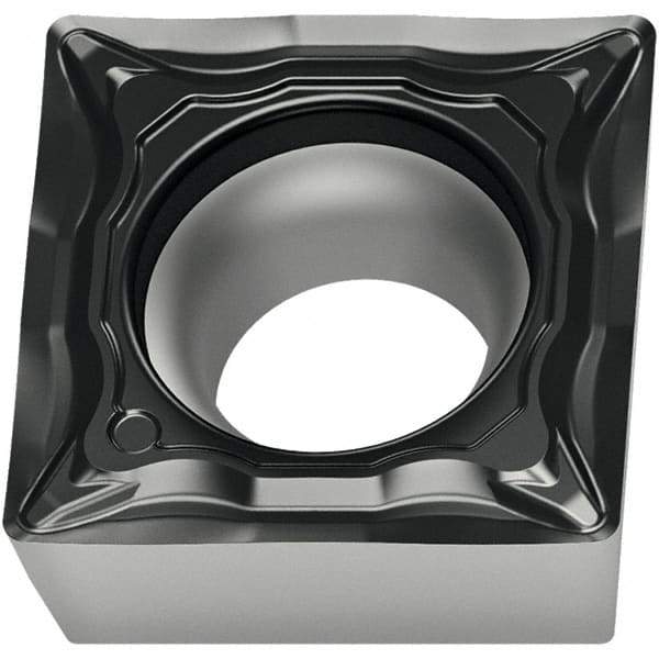 Walter - SCMT32.52 FM4 Grade WMP20S Carbide Turning Insert - 90° Square, 3/8" Inscr Circle, 5/32" Thick, 1/32" Corner Radius - Eagle Tool & Supply