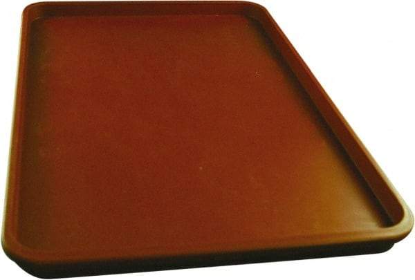 Made in USA - 14-1/4" Long x 9-1/2" Wide x 1-1/4" Deep Lid Tray - Polypropylene - Eagle Tool & Supply