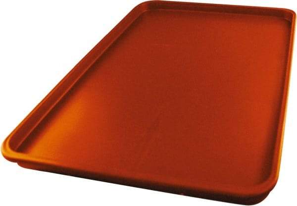 Made in USA - 14-1/4" Long x 9-1/2" Wide x 1-1/4" Deep Lid Tray - Polypropylene - Eagle Tool & Supply