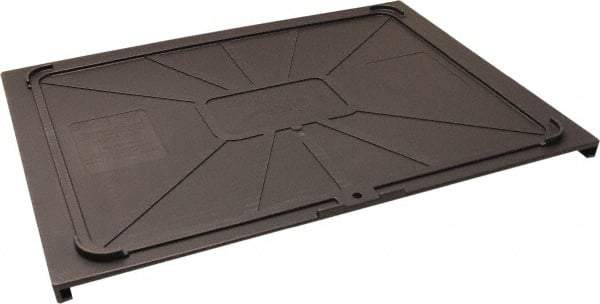 Made in USA - 17-1/2" Wide x 1" High, Gray Bin Cover - Use with Barracuda Box - Eagle Tool & Supply