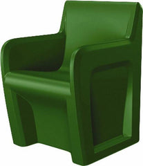 Made in USA - Green Polyethylene Guest Chair - 24" Wide x 33" High - Eagle Tool & Supply