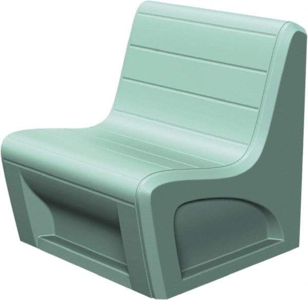 Made in USA - Green Polyethylene Guest Chair - 31" Wide x 33" High - Eagle Tool & Supply