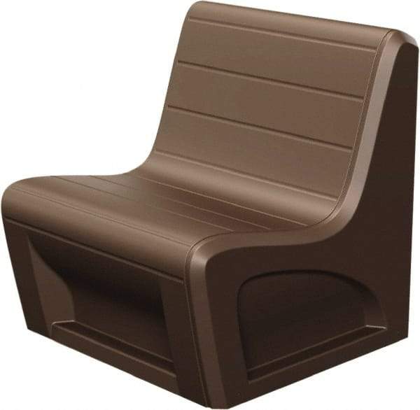 Made in USA - Brown Polyethylene Guest Chair - 31" Wide x 33" High - Eagle Tool & Supply