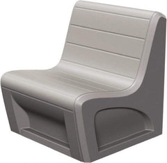 Made in USA - Grey Polyethylene Guest Chair - 31" Wide x 33" High - Eagle Tool & Supply