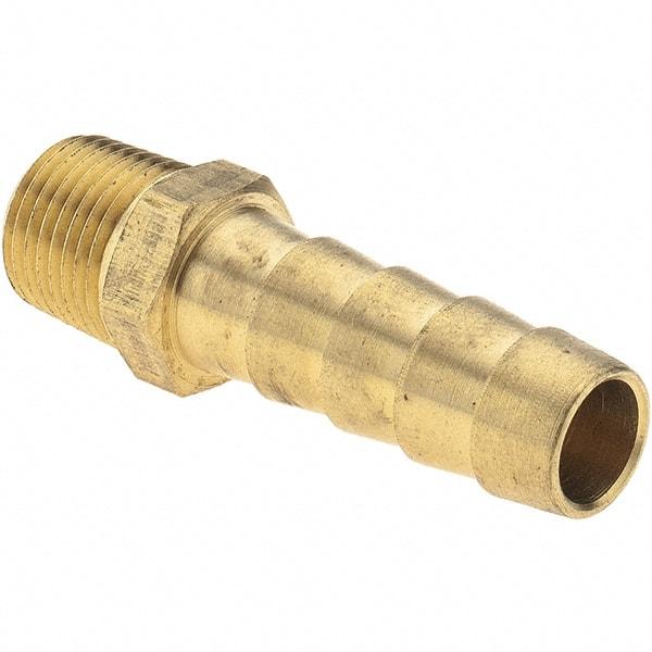 Value Collection - 1/8 NPT Thread Hose Barb x Male NPT Connector - 5/16" ID Hose, Brass - Eagle Tool & Supply