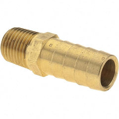 Value Collection - 1/4 NPT Thread Hose Barb x Male NPT Connector - 1/2" ID Hose, Brass - Eagle Tool & Supply