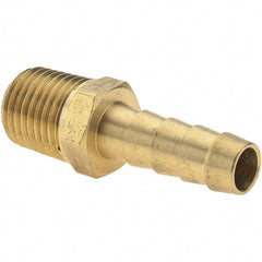 Value Collection - 1/4 NPT Thread Hose Barb x Male NPT Connector - 5/16" ID Hose, Brass - Eagle Tool & Supply