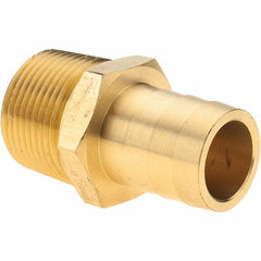 Value Collection - 1 NPT Thread Hose Barb x Male NPT Connector - 1" ID Hose, Brass - Eagle Tool & Supply