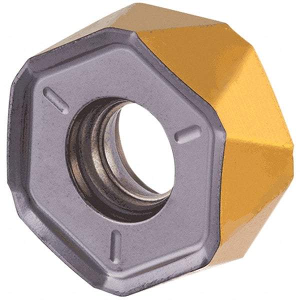 Iscar - H1200 HXCU0606 TR Grade IC830 Carbide Milling Insert - TiAlN/AlTiN/TiN Finish, 7.15mm Thick, 14.88mm Inscribed Circle, 1.6mm Corner Radius - Eagle Tool & Supply
