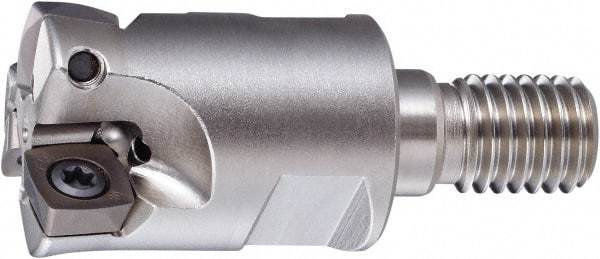 OSG - 33mm Cut Diam, 40mm Max Depth, M16 Modular Connection Indexable High-Feed End Mill - Screw Holding Method, PHC Insert, PHC Toolholder, Through Coolant - Eagle Tool & Supply