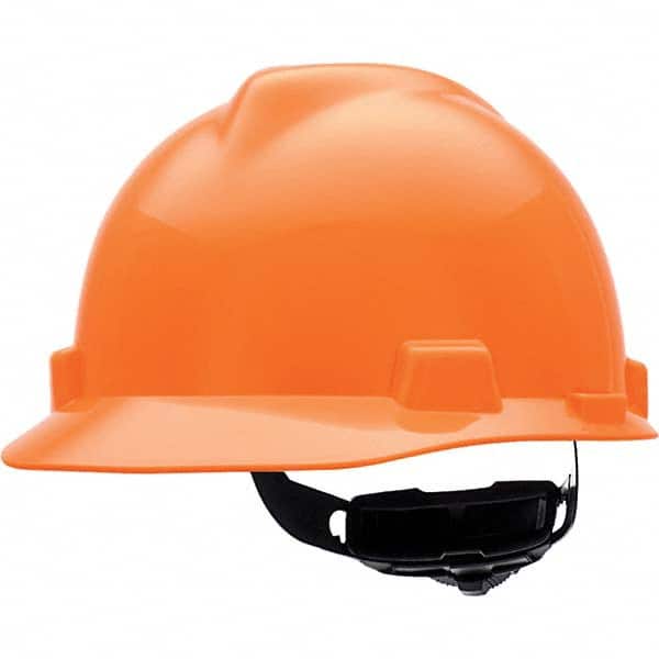 MSA - ANSI Type I Class E 4-Point Ratchet Short Brim Hard Hat - Eagle Tool & Supply