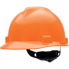 MSA - ANSI Type I Class E 4-Point Ratchet Short Brim Hard Hat - Eagle Tool & Supply