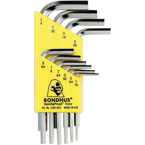12PC HEX END L-WRENCH ST BRITEGUARD - Eagle Tool & Supply