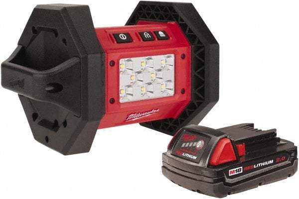 Milwaukee Tool - 18 Volts, 1100 Lumens, Cordless Work Light - 3 hr Run Time - Eagle Tool & Supply