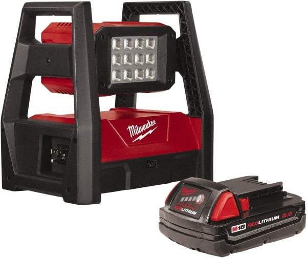 Milwaukee Tool - 18 Volts, 3000 Lumens, Cordless Work Light - 9 hr Run Time - Eagle Tool & Supply