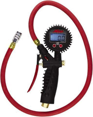 Milton - 0 to 255 psi Digital Kwik Grip Safety Tire Pressure Gauge - AAA Battery, 36' Hose Length - Eagle Tool & Supply