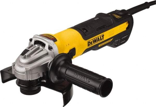 DeWALT - 5 & 6" Wheel Diam, 9,000 RPM, Corded Angle & Disc Grinder - 5/8-11 Spindle, 13 Amps - Eagle Tool & Supply