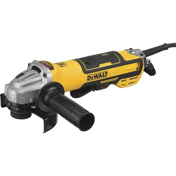 DeWALT - 5" Wheel Diam, 10,500 RPM, Corded Angle & Disc Grinder - 5/8-11 Spindle, 13 Amps - Eagle Tool & Supply