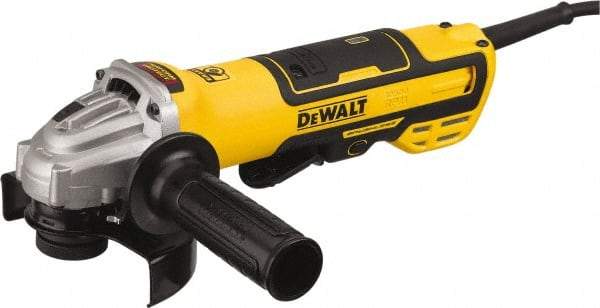 DeWALT - 5" Wheel Diam, 10,500 RPM, Corded Angle & Disc Grinder - 5/8-11 Spindle, 13 Amps - Eagle Tool & Supply