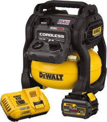 DeWALT - 0.4 hp, 1.5 SCFM at 40 psi, 1.2 SCFM at 90 psi, Pancake Compressor - 2.5 Gal Tank, 60V, 135 psi - Eagle Tool & Supply