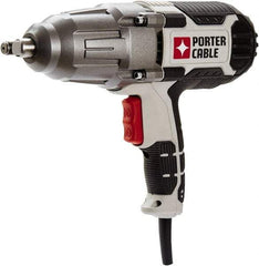 Porter-Cable - 1/2" Drive, 450 Ft/Lb Torque, Pistol Grip Handle, 2,600 RPM, Impact Wrench - 7 Amps, 12 Volts - Eagle Tool & Supply