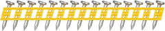 DeWALT - 13 Gauge 0.102" Shank Diam 3/4" Long Concrete Nails for Power Nailers - Steel, Zinc Finish, Smooth Shank, Angled Stick Plastic Collation, Round Head - Eagle Tool & Supply