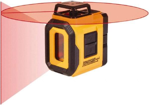 Johnson Level & Tool - 2 Beam 50' Max Range Self-Leveling Laser - Red Beam, 3/16" at 30' Accuracy - Eagle Tool & Supply