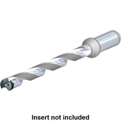 Kennametal - Series KenTIP FS, Head Connection P, 12xD, 16mm Shank Diam, Drill Body - 48mm Drill Body Length to Flange, KTFS Toolholder, 13mm Nose Diam, 234mm OAL, 234mm Drill Body Length, 174.3mm Flute Length - Eagle Tool & Supply