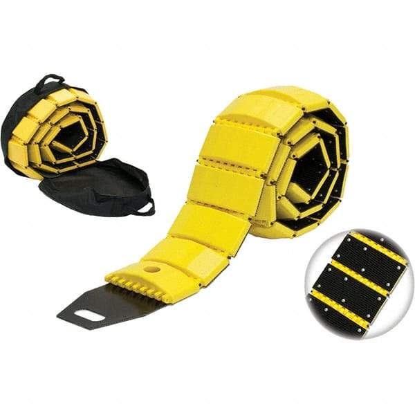 TAPCO - 120" Long x 8-3/4" Wide x 1-3/4" High, Speed Bump - Yellow, Plastic - Eagle Tool & Supply