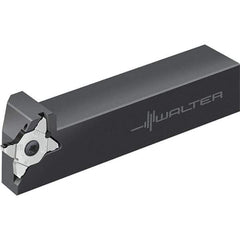 Walter - 6mm Max Depth of Cut, Indexable Grooving Tool Holder - 16mm Shank Height, 16mm Shank Width, 120mm OAL - Eagle Tool & Supply