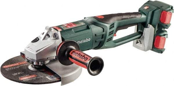 Metabo - 9" Wheel Diam, 6,600 RPM, Cordless Angle & Disc Grinder - 5/8-11 Spindle - Eagle Tool & Supply