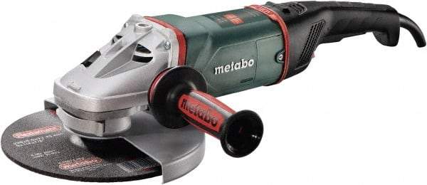 Metabo - 9" Wheel Diam, 6,600 RPM, Corded Angle & Disc Grinder - 5/8-11 Spindle, 15 Amps - Eagle Tool & Supply