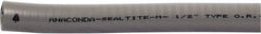 Anaconda Sealtite - 1-1/2" Trade Size, 150' Long, Flexible Liquidtight Conduit - Galvanized Steel & PVC, 1-1/2" ID, Gray - Eagle Tool & Supply